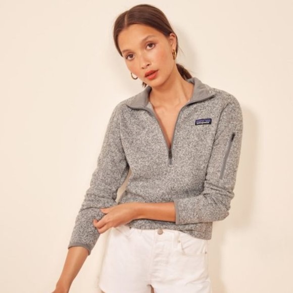 Patagonia Better Sweater 3/4 zip in birch white Size Medium